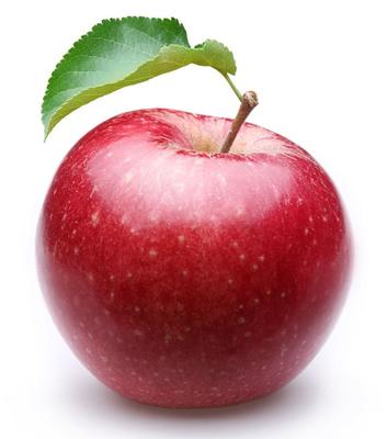 成熟的红苹果图片素材-白色背景中成熟的红苹果创意图片-jpg格式-未来素材下载